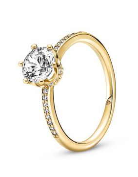 Pandora Sparkling Crown Solitaire Ring 168289C01