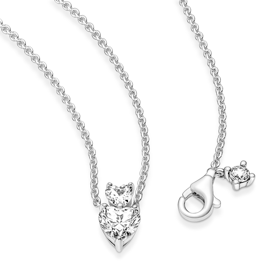 Pandora open heart necklace clearance