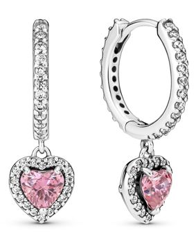 Pandora Timeless Sparkling Halo heart earrings 291445C01