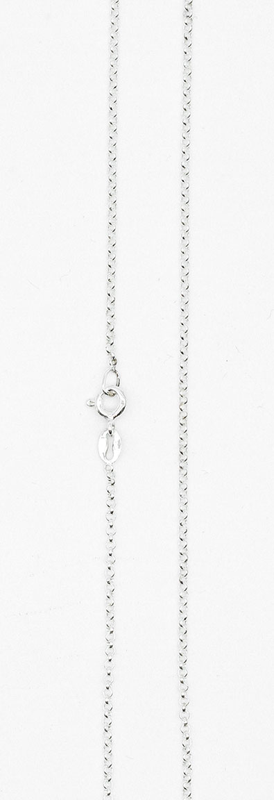 Silver cable chain pendant necklace 1.6 mm cable01