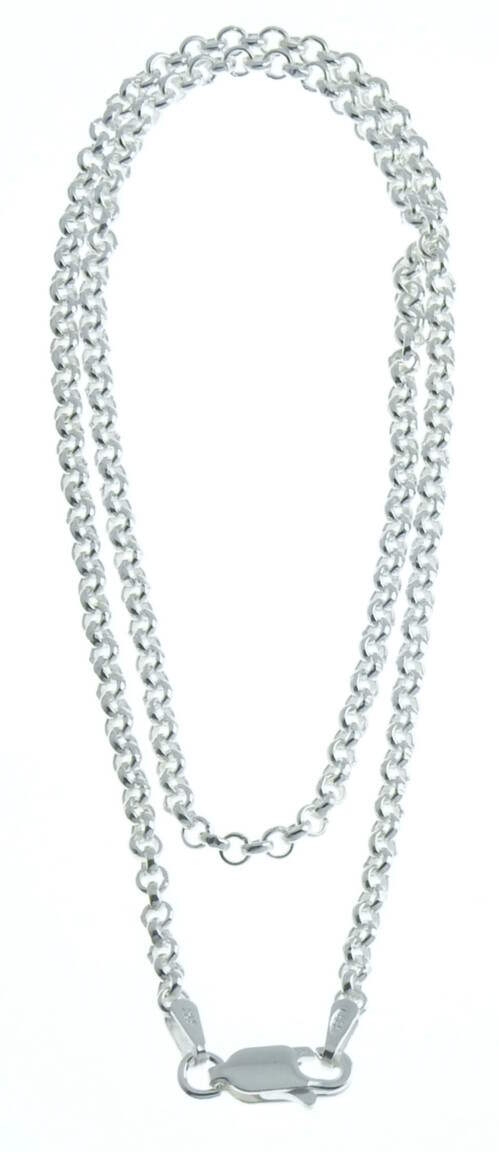 Belcher Chain Necklace 925 Sterling Silver 4,5mm PAPU4.5