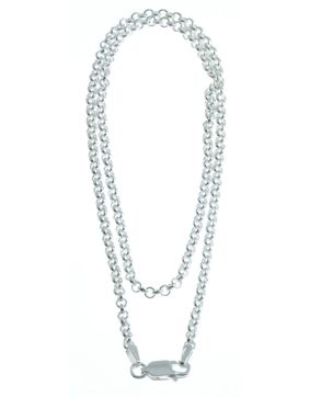 Belcher Chain Necklace 925 Sterling Silver 4,5mm PAPU4.5