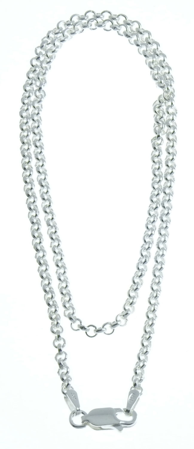 Belcher Chain Necklace 925 Sterling Silver 2,6mm PAPU2.6