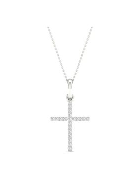 Lykken Elegance diamond cross white gold 0,1 ct