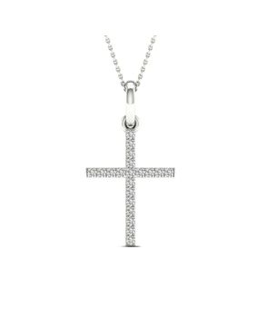 Lykken Elegance diamond cross white gold 0,1 ct