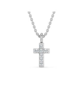 Lykken Elegance diamond cross white gold 0.028 ct