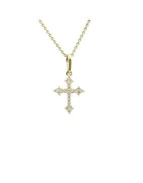 Lykken Elegance diamond cross white gold 0,11 ct