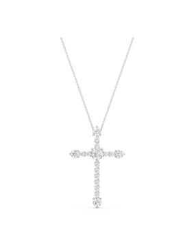 Midem diamond cross 0.75ct white gold