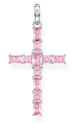 Thomas Sabo Pink Heritage cross pendant PE939-051-9