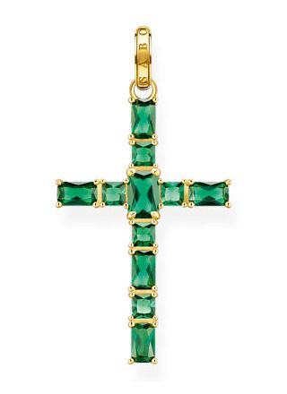 Thomas Sabo Green Heritage cross pendant PE939-472-6
