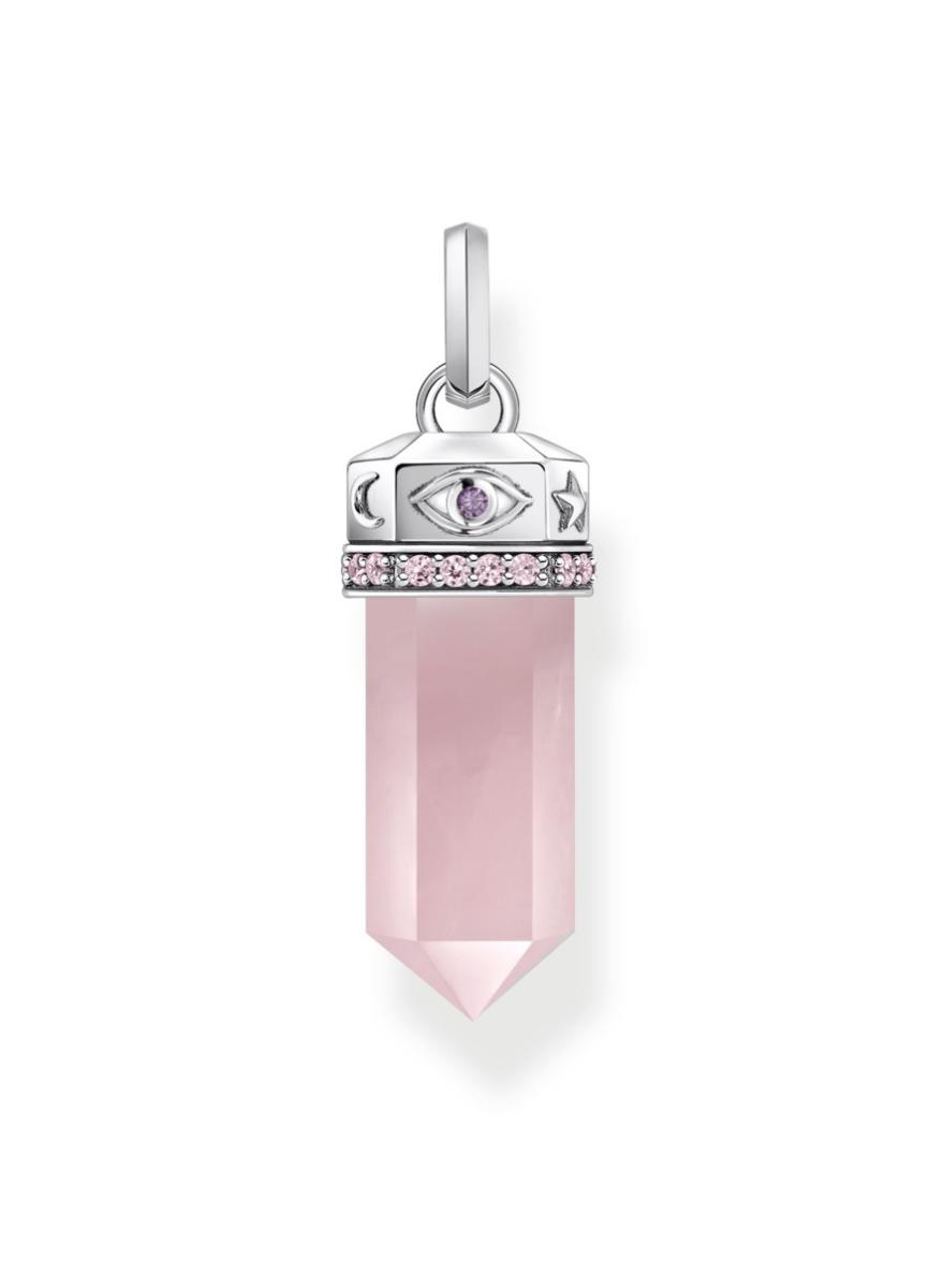 Thomas Sabo Glam & Soul Cosmic Amulet Rose quartz pendant PE955-640-9