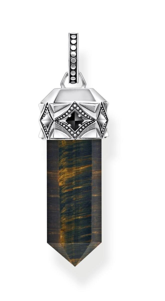Thomas Sabo Rebel at Heart Rebel Crystal tigers eye pendant PE964-950-1