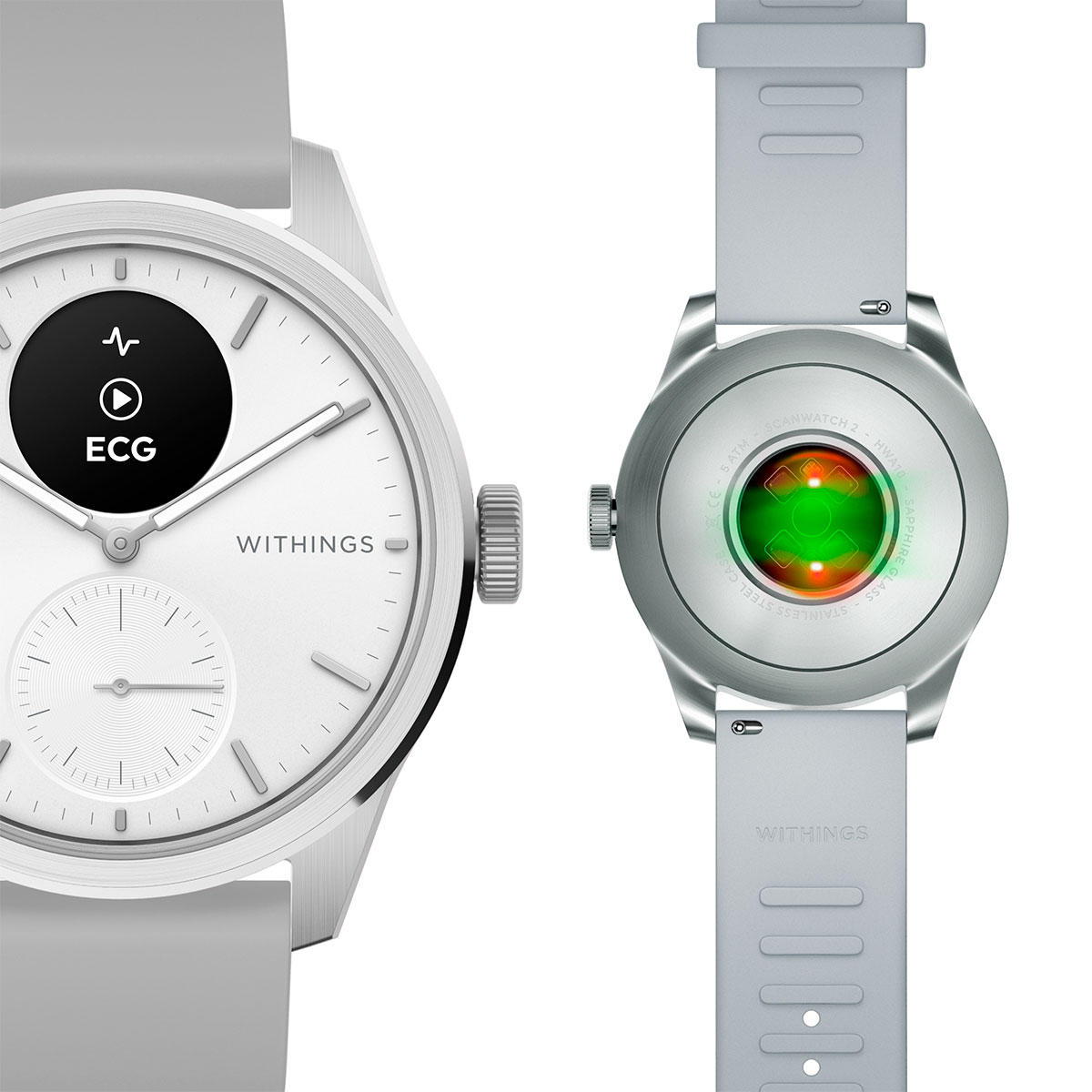 Withings Scanwatch 2 42mm Pearl White - watchesonline.com