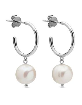 Sparv Pearly silver-colored earrings 1160201