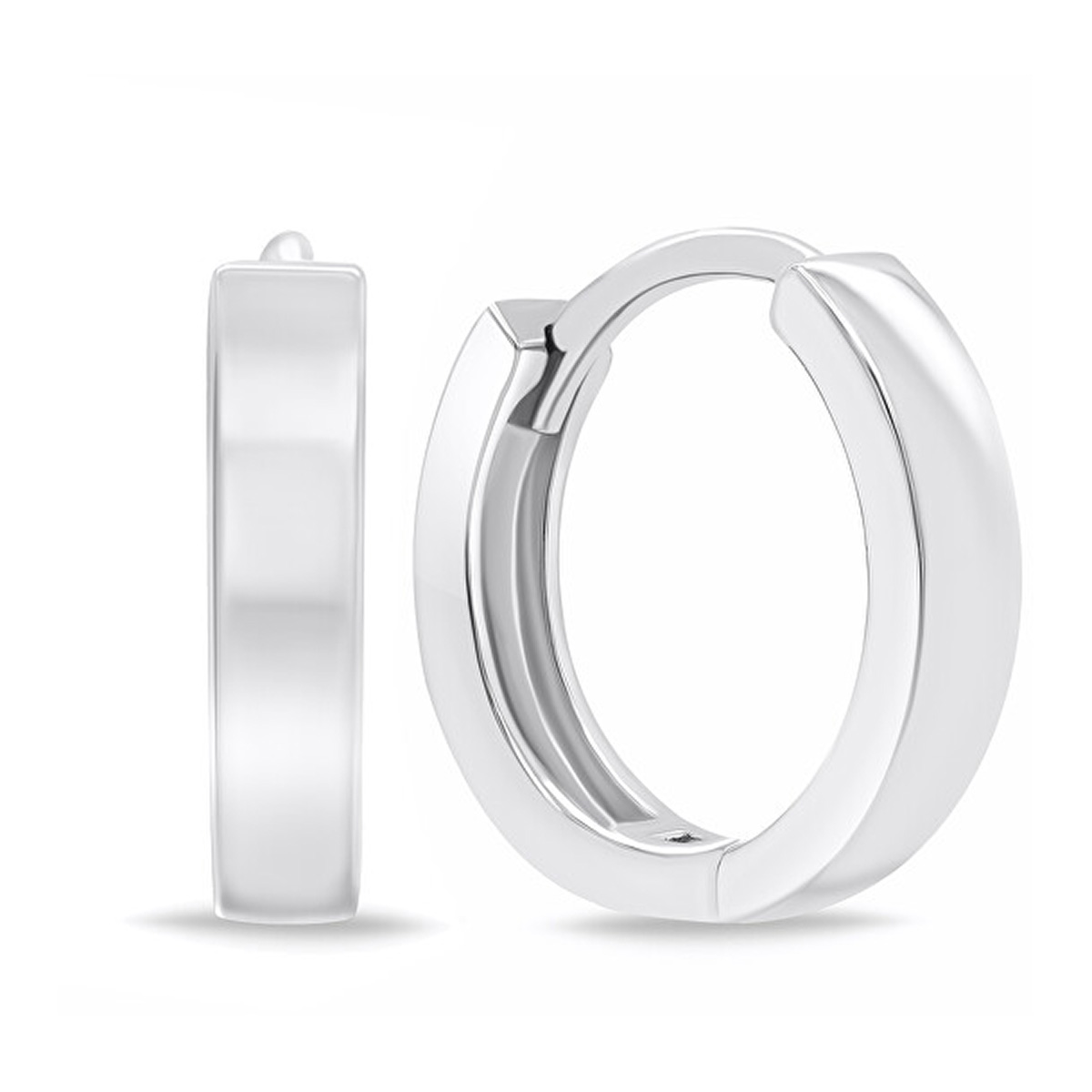 Lykka Casuals silver hoop earrings 15 mm