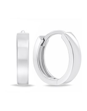 Lykken Casuals silver hoop earrings 15 mm