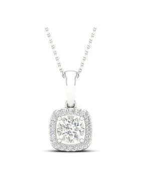 Lykken Elegance diamond pendant white gold 0,15 ct