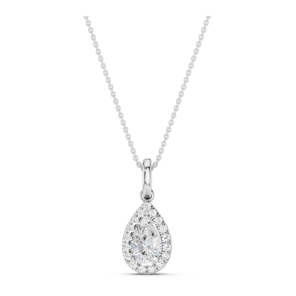 Midem Amsterdam diamond pendant 0.50ct white gold