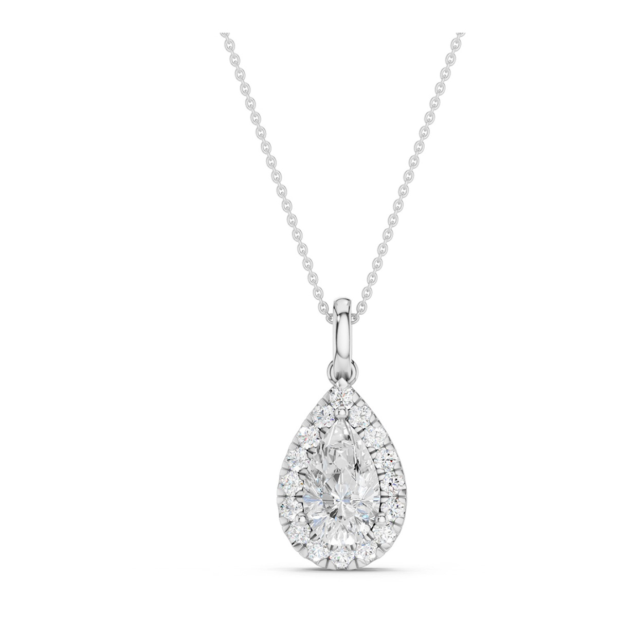 Midem Amsterdam diamond pendant 1.00ct white gold