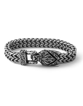 Lykken Viking Fenrir wolf steel bracelet