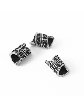 Lykken Viking twisted long rune beard jewelry