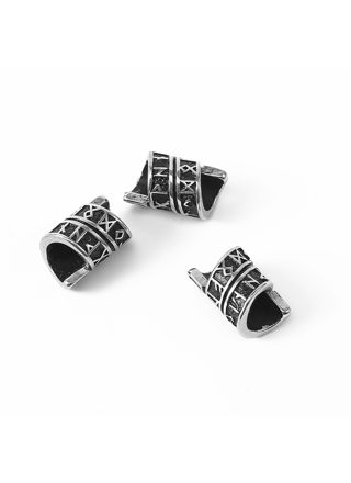 Lykka Viking twisted long rune beard jewelry