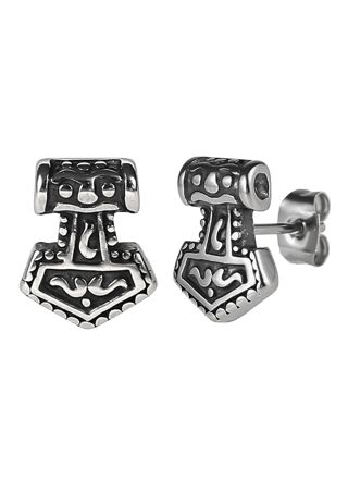 Lykka Viking Thors hammer earrings 