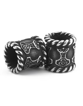 Lykken Viking Mjölnir beard jewelry