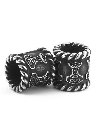 Lykka Viking Mjölnir beard jewelry 