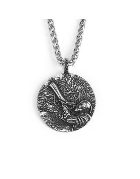 Lykken Viking Gjallarhorn steel necklace 60cm VN626