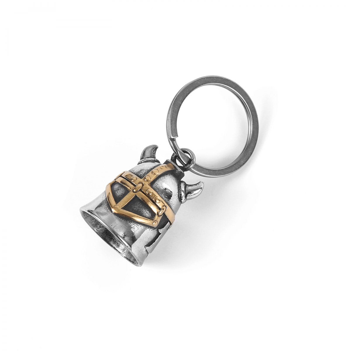 Lykka Viking stainless steel keyring Viking Helmet