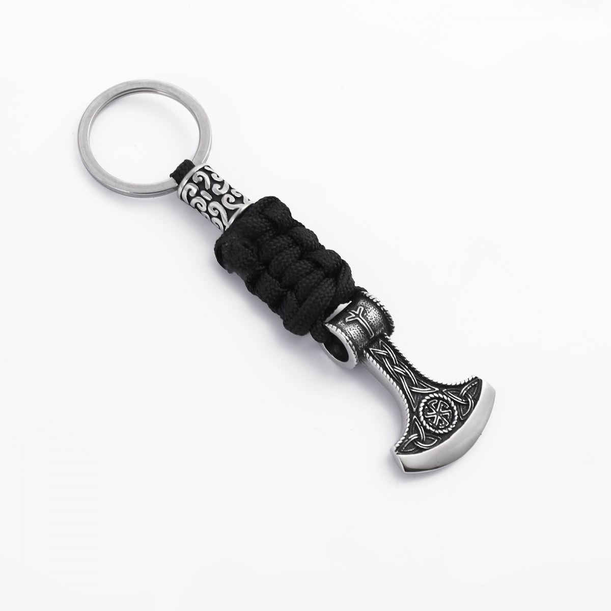 Lykka Viking stainless steel keyring Viking Axe