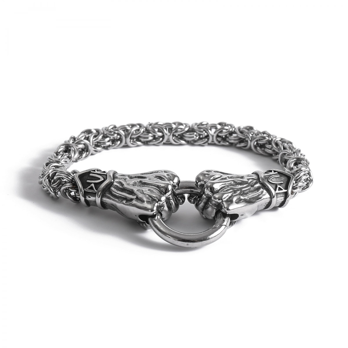 Lykka Viking stainless steel bracelet with Thor’s gloves