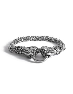 Lykken Viking stainless steel bracelet with Thor’s gloves