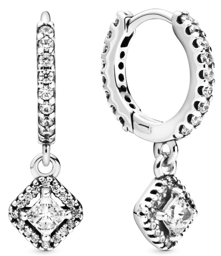 Pandora Timeless Elegance Square Sparkle Earrings 298503C01