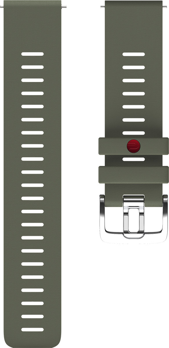 Polar Grit X green silicone strap 22mm 91082601