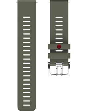 Polar Grit X green silicone strap 22mm 91082601