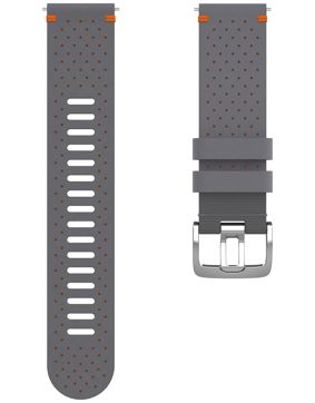 Polar Perforated Leather Wristband 22 mm Gray/Orange Size M/L 910101219