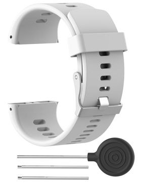 Tiera Polar V800 whitesilicone watch strap
