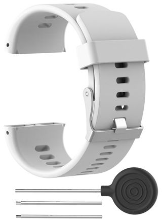 Tiera Polar V800 whitesilicone watch strap 