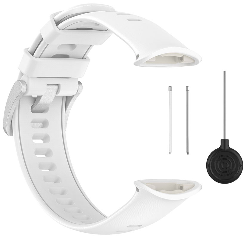 Tiera Polar Vantage V2 white watch strap silicone