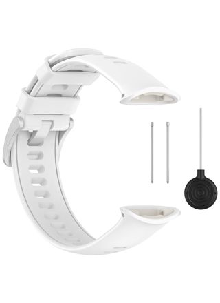 Tiera Polar Vantage V2 white watch strap silicone