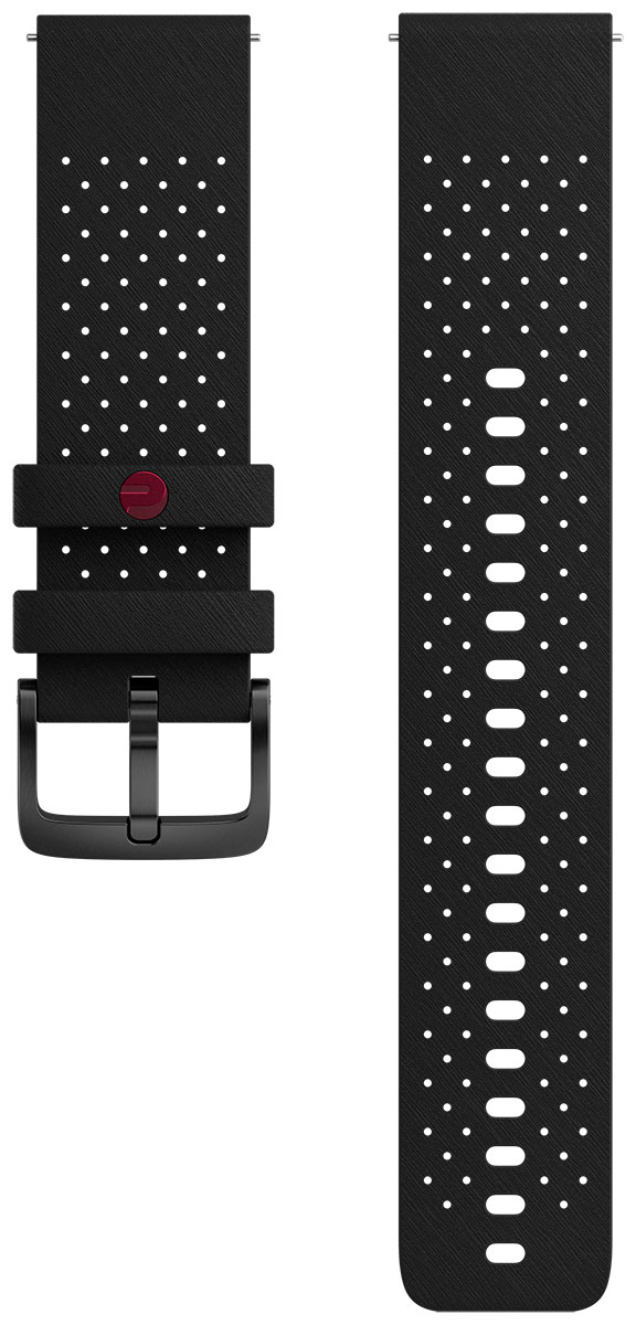 Polar Vantage V3 black silicone watch strap 22 mm S L