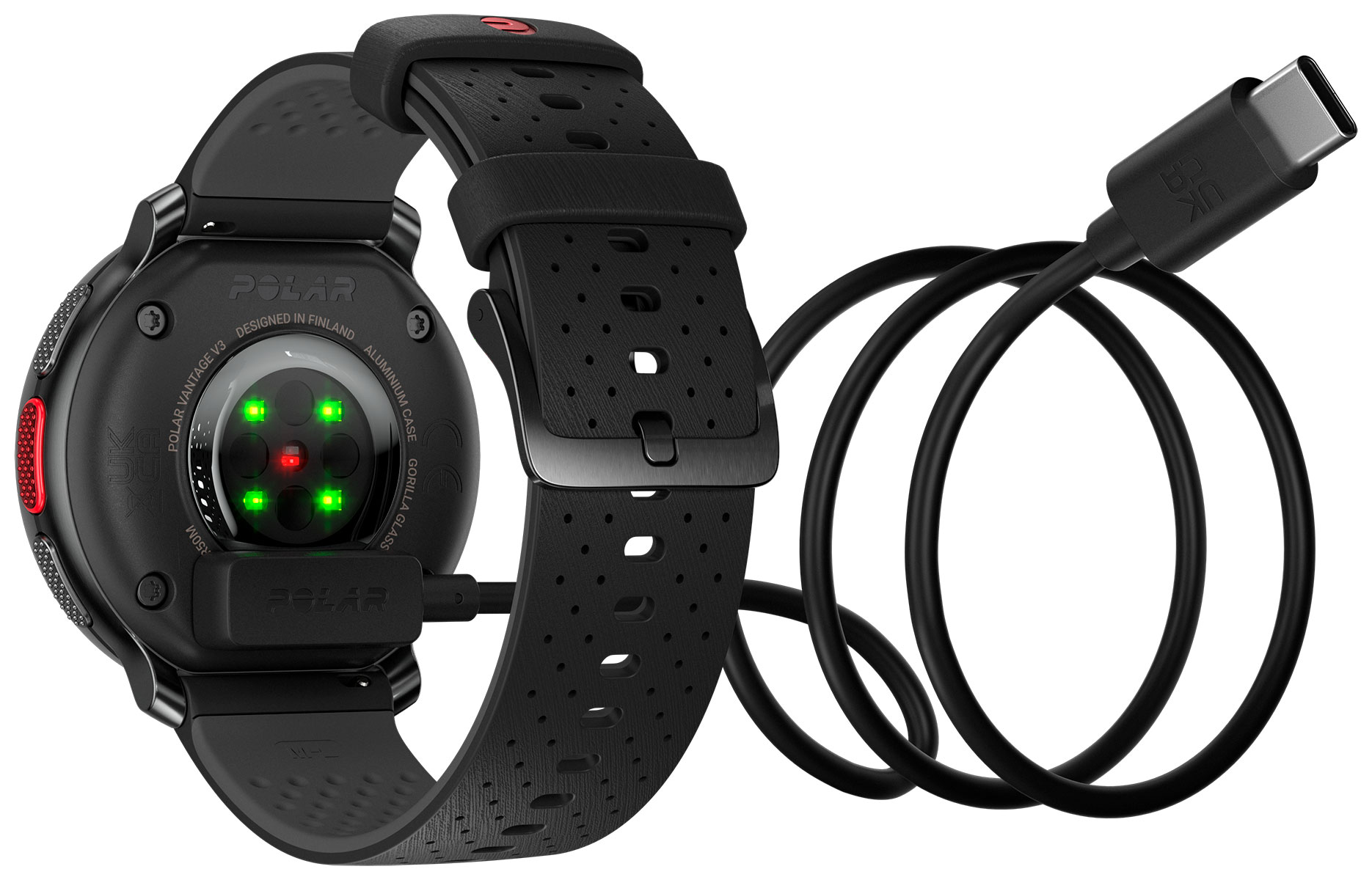 Polar vantage v charging cable top