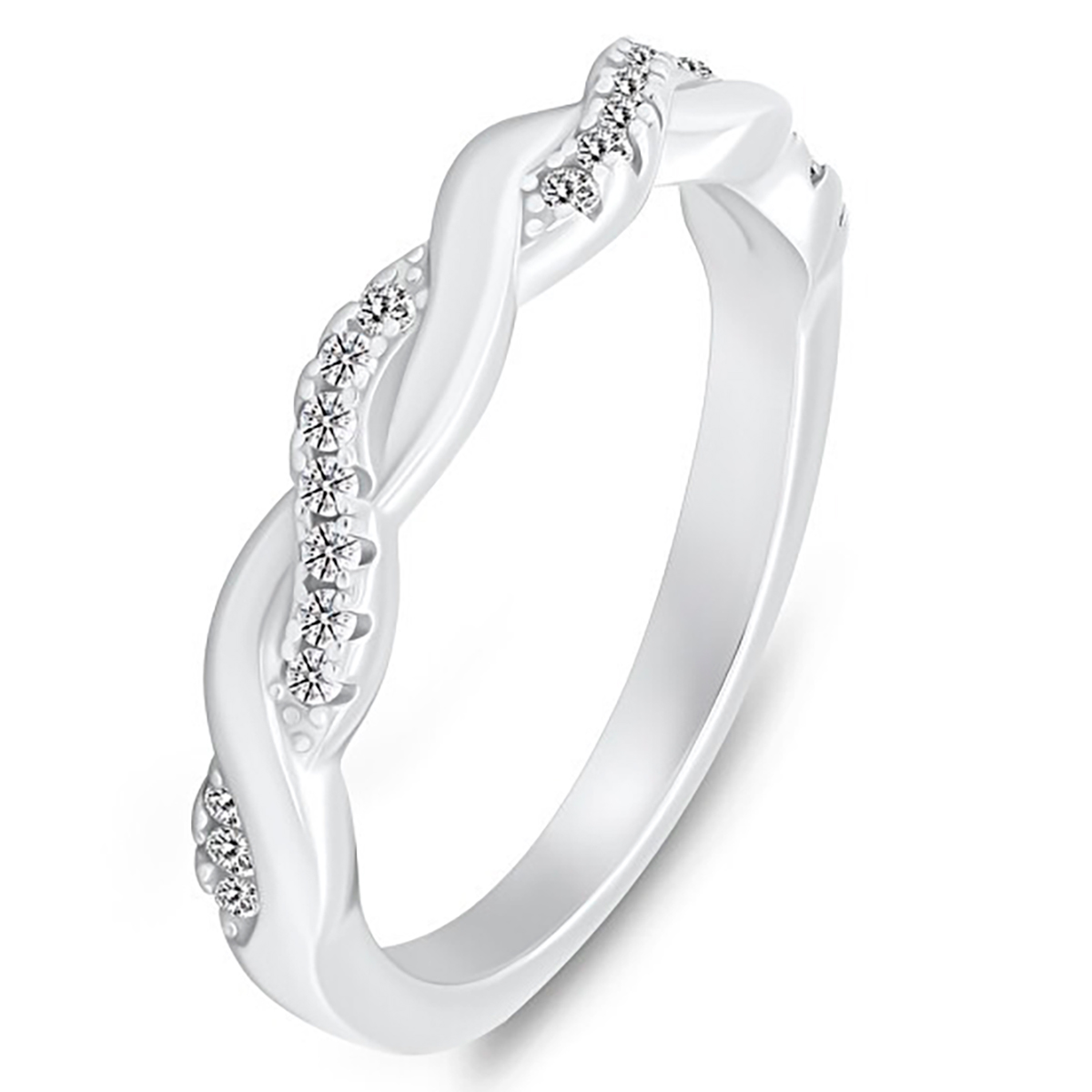 Lykka Casuals Wave silver ring