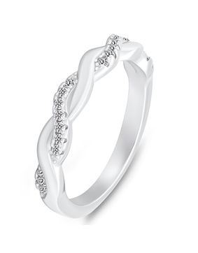 Lykka Casuals Wave silver ring