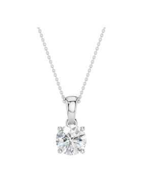 Lykken Elegance round diamond pendant white gold 1.00 ct