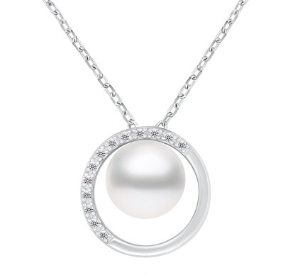 Lykka Pearls pearl necklace 42+3cm silver