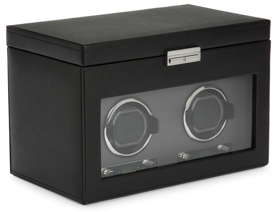 WOLF Viceroy Double Watch Winder with Storage 456202