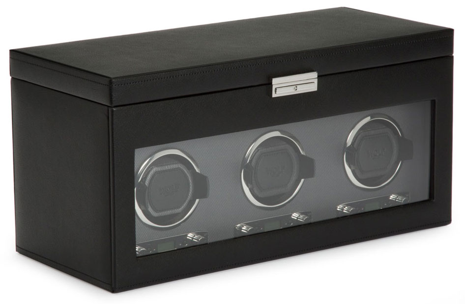 WOLF Viceroy Triple Watch Winder with Storage 456302